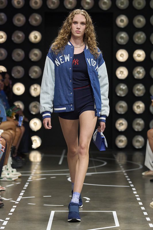 Terez New York Fashion Week runway show featuring New York sports-inspired fashion, September 2026