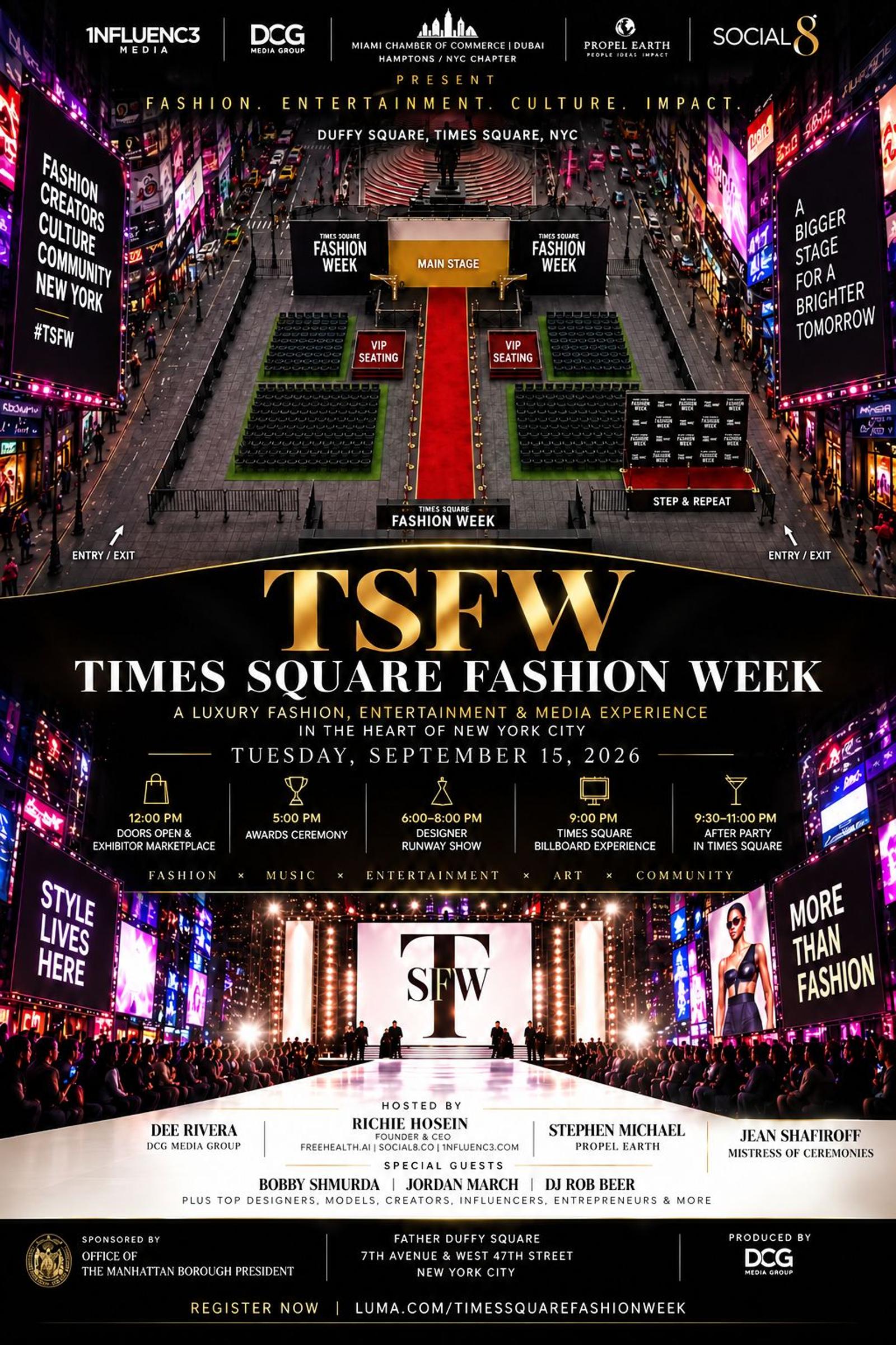 Times Square Fashion Week Is Turning the Runway Into a Live Media Platform